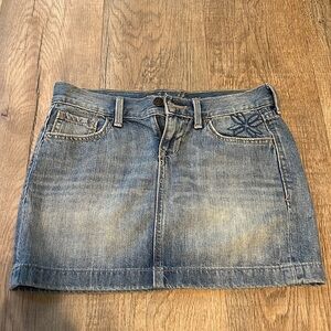 Jean mini skirt